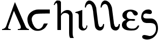 Achilles - 73 Kb - by Iconian Fonts Achilles - 73 Kb - by Iconian Fonts