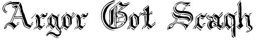 Argor Got Scaqh - 45 Kb - by Jean-Pierre Mallaroni