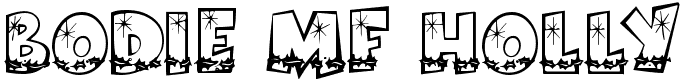 Bodie MF Holly - 34 Kb - by Rick W. Mueller