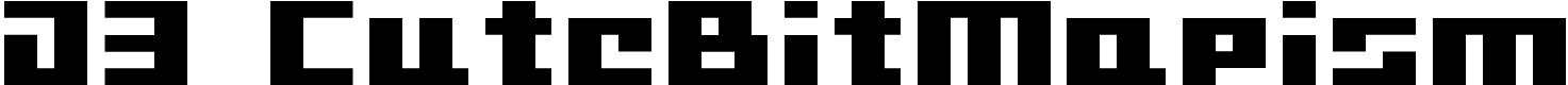 D3 CuteBitMapism - 8 Kb - by Digital Dream Design